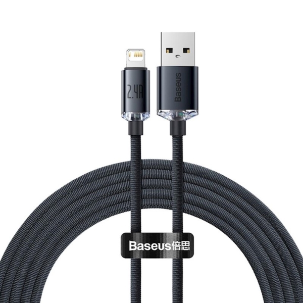 Baseus cable Crystal Shine USB - Lightning 2,0 m 2,4A black