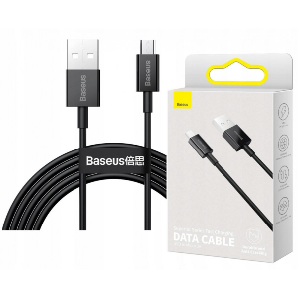 Baseus cable Superior USB - microUSB 2,0 m 2,0A black