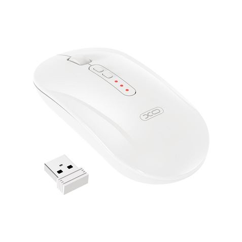 Souris sans fil XO M13 - Bluetooth et RF 2,4 GHz - 1600 DPI - Blanche